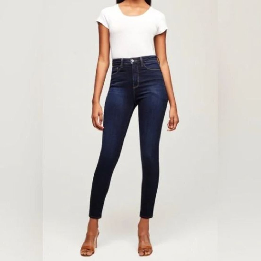 L'Agence Margaret Blanks Dark Denim Size 25 NWT